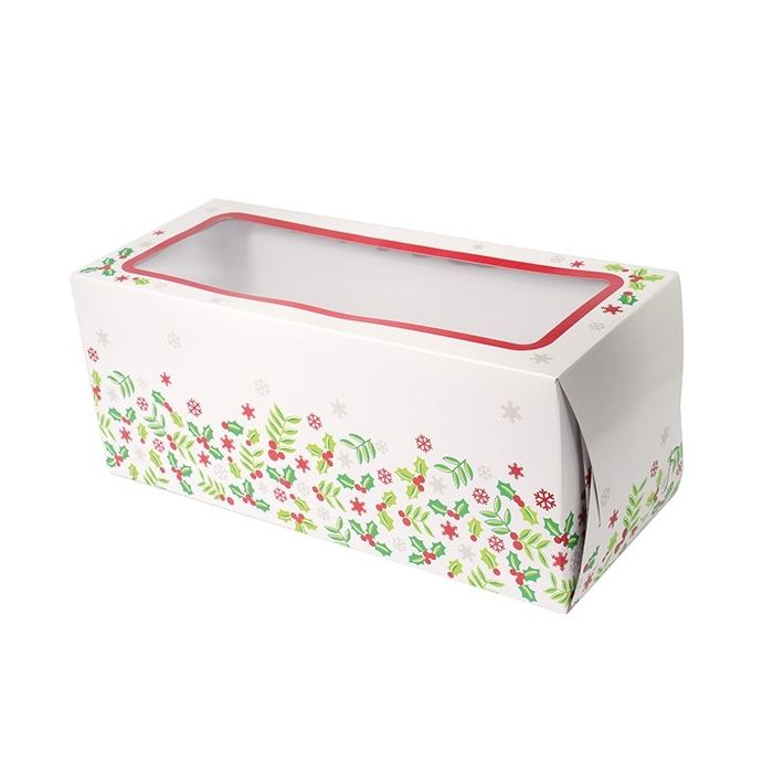 Christmas Log Cake Box with Window and Handle - China Cake Box, Cake Gift  Box | Made-in-China.com