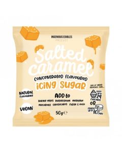 Ingenious Edibles - Salted Caramel Flavoured Concentrated Icing Sugar (50g)