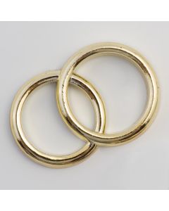 Large plain gold rings (25 Pack)