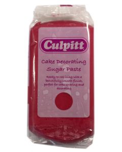Culpitt Cake Decorating Sugar Paste Red 1 x 250g - single