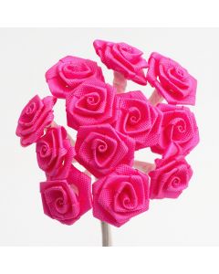 Fuchsia ribbon rose – 144 Pack
