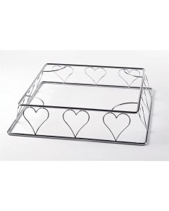 Heart Wire Cake Stand - Square