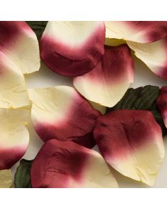 Burgundy paper rose petals – 100 Petals