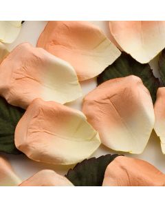 Peach paper rose petals – 100 Petals