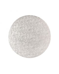 11" Single Thick Round Cake Cards Silver (Single)