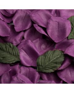 Aubergine paper rose petals – 100 Petals