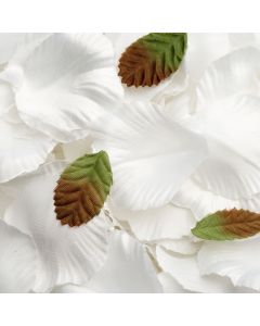 White satin rose petals – 175 Pack