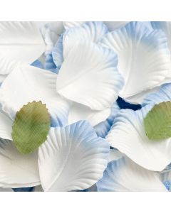 Blue satin rose petals – 175 Pack