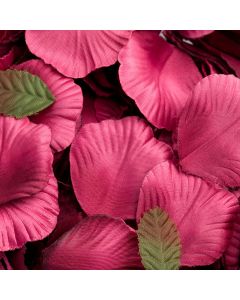 Magenta satin rose petals – 175 Pack