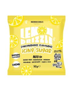 Ingenious Edibles - Lemon Drizzle Flavoured Concentrated Icing Sugar (50g)