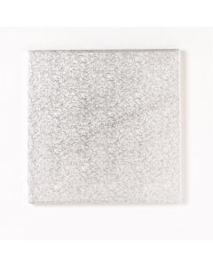 4" Double Thick Square Silver Cake Cards (Pack of 10)