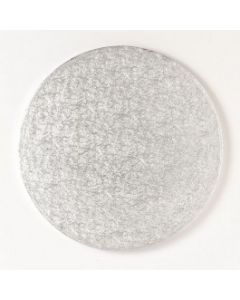 8" Single Thick Round Cake Cards Silver (Single)