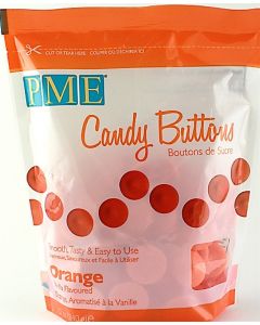 PME Orange Candy Buttons: Vanilla Flavoured (12oz)