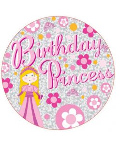 Pink Birthday Princess Kaleidoscope - Jumbo Badge