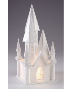 Illuminated Styrofoam Church