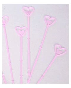 Pink Heart Cardette Holder x1
