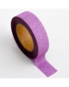 AT004 - Adhesive Washi Tape – Glitter – Lilac 15mm x 10m