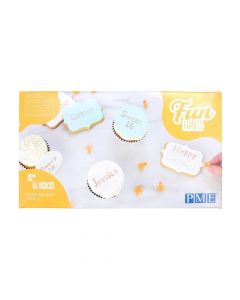PME Fun Fonts Embossing Collection - For Cupcakes & Cookies Collection 2