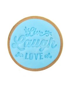 Sweet Stamp 'Live, Laugh, Love' Cookie/Cupcake Embosser