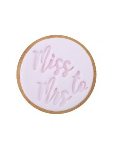 Sweet Stamp 'Miss To Mrs' Cookie/Cupcake Embosser