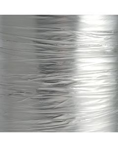 Silver Décor metallic foil ribbon - 125mm x 100m