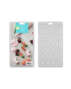 Wilton Candy Mould -  Mini Bunny & Carrot