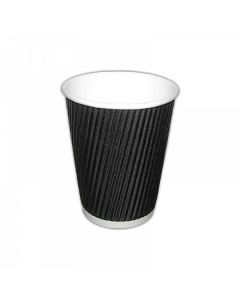 12oz Black Ripple Cup x 100