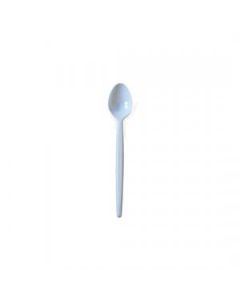  White Plastic T Spoons x 100