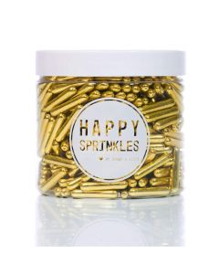 Happy Sprinkles Metallic Gold Rods - 90g