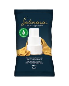 Satinara Palm Free Luxury Sugar Paste - White (1kg)