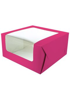 Brights Pink Cake Box - 10" X 5" (Single)
