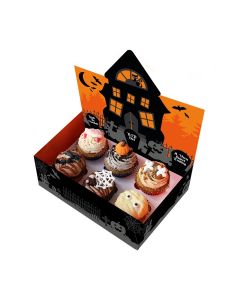 6/12 Cupcake Display Box - Halloween - Single