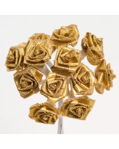 Gold ribbon rose – 144 Pack