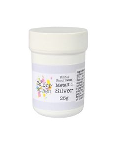Colour Splash Edible Paint - Metallic Silver