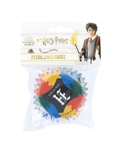 Harry Potter Hogwarts Foil Lined Baking Cases - Pack of 25