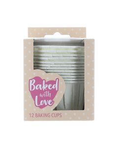 Ivory Baking Cups - Pack of 12