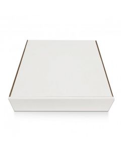 Biodegradable Corrugated White Cake Box 8"x 3" Deep 