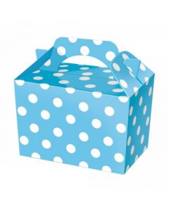Blue Polka-Dot Cake And Sweet Box With Handle (Pack of 5)
