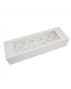 12 Cupcake Oblong Box With Full Clear Lid (Single)