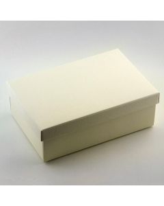 Ivory silk – rectangular box & lid 300x200x100mm  (10 Pack)