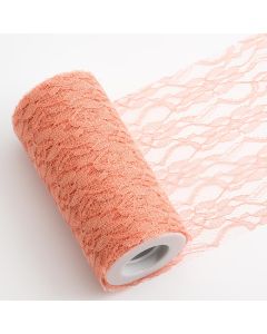 Vintage Pink lace on a roll – 15cm x 10m