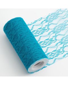 Turquoise lace on a roll – 15cm x 10m