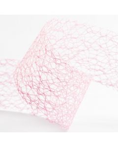 Pale Pink Deco Web Ribbon - 38mm x 20m 