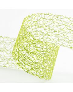 Lime Green Deco Web Ribbon - 38mm x 20m 