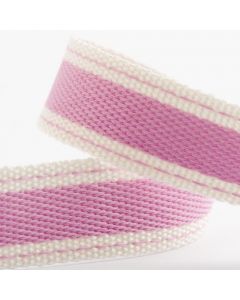 Candy Pink Cotton Twill Ribbon - 15mm x 10M 