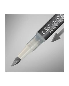The Click-Twist Brush - Metallic Light Silver