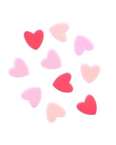Red & Pink Mini Hearts Sugar Pipings (Pack of 100)