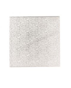 10" Single Thick Square Silver Cake Cards (Single)