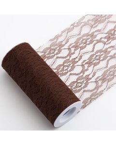 Brown lace on a roll – 15cm x 10m