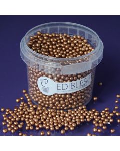 Purple Cupcakes 4mm Shimmer Pearls - Bronze - 80g